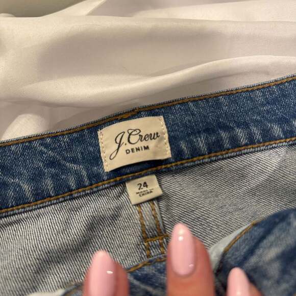 J.Crew Denim Mid-Rise Straight Leg Jeans -‎ Size 27 - Picture 2 of 3